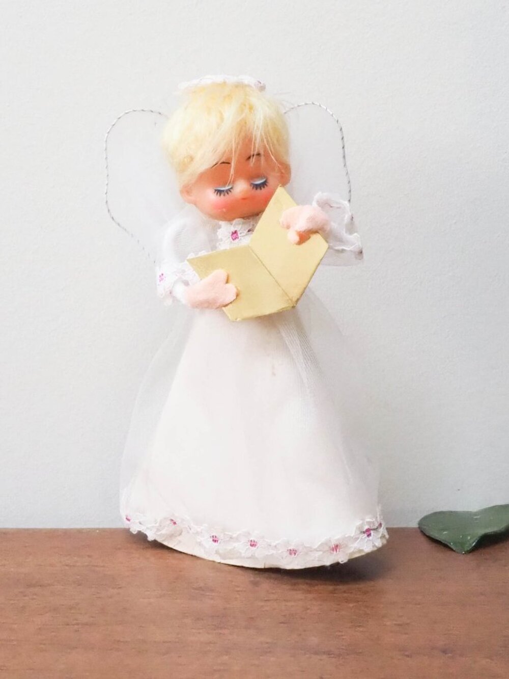 Vtg Choir Angel Christmas Tree Topper - Vintage Angel Ornament - Xmas Tree Top